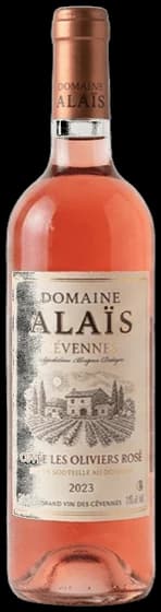 Vin rosé Domaine d’Alaïs, cuvée Les Oliviers 2023